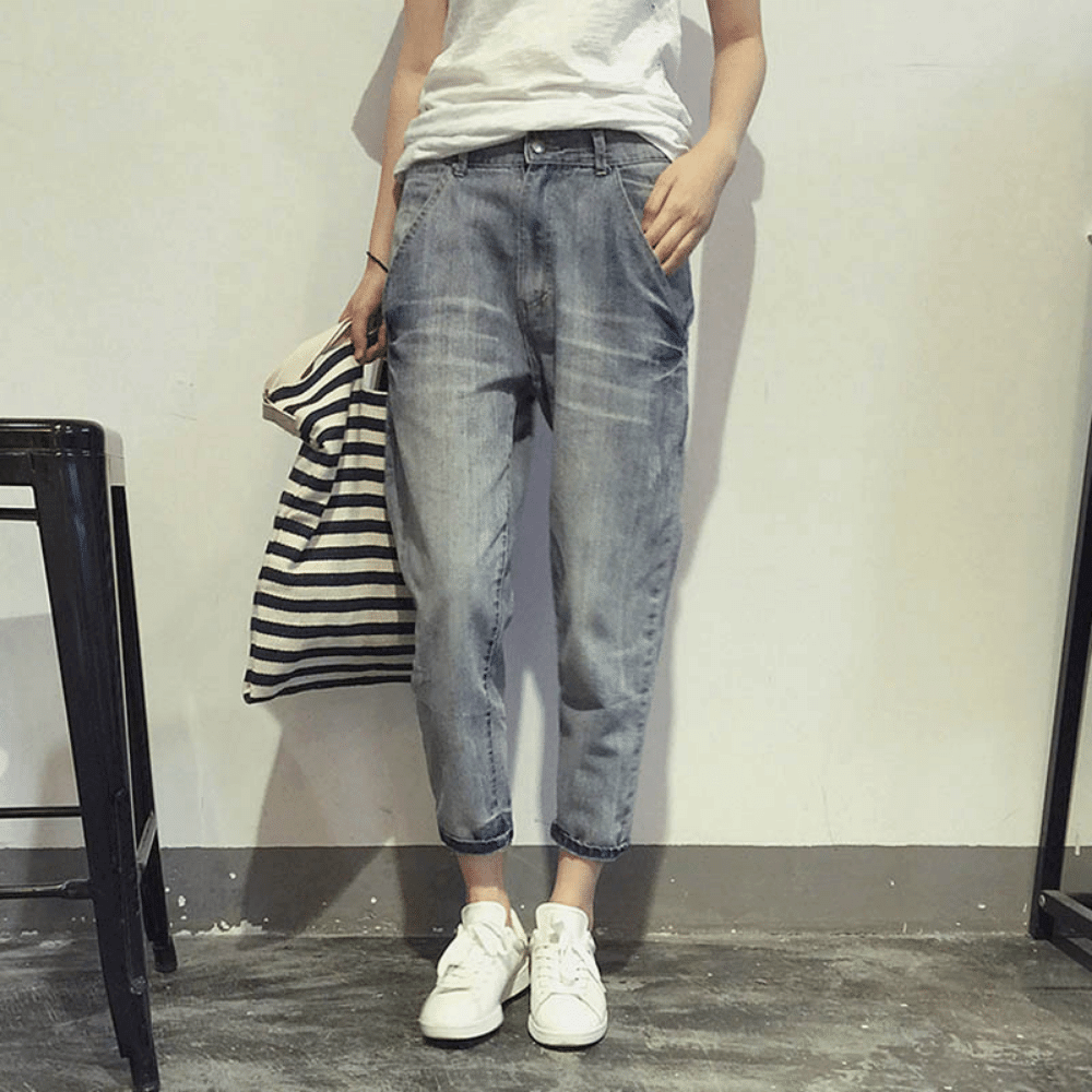 Jean Fuselé Coupe Ample Pour Femme | Silhouette Décontractée