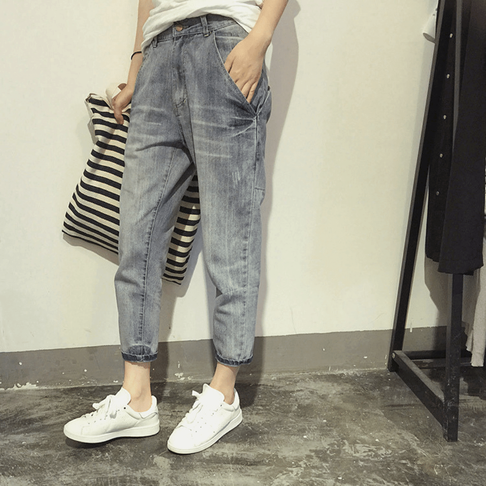 Jean Fuselé Coupe Ample Pour Femme | Silhouette Décontractée