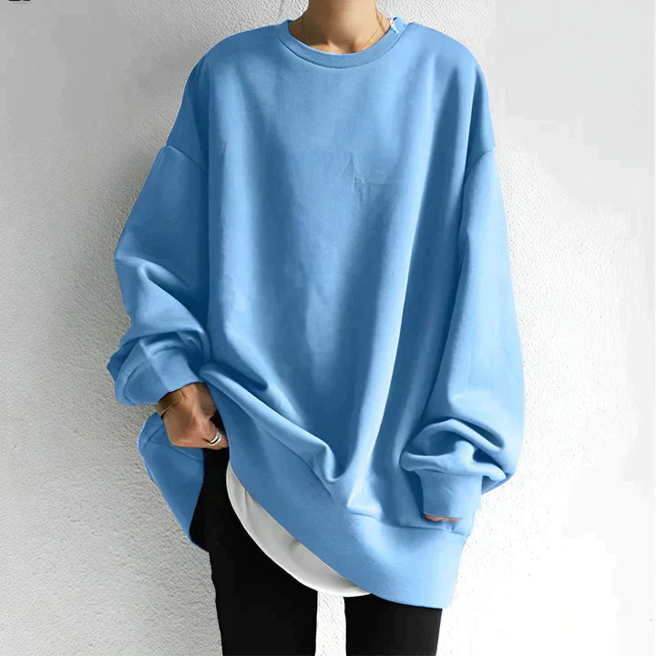 Pull Oversize Pour Femme | Large Col Ras Du Cou