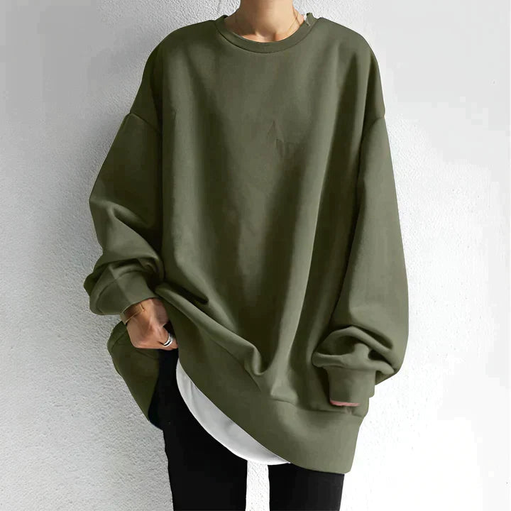 Pull Oversize Pour Femme | Large Col Ras Du Cou