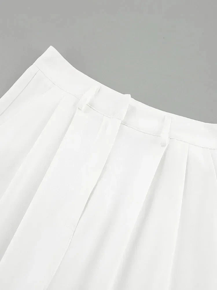 Pantalon Large Jambe pour Femme | Coupe Ajustée