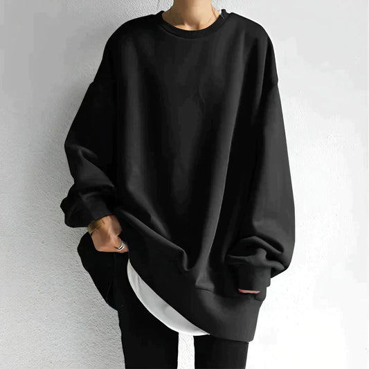 Pull Oversize Pour Femme | Large Col Ras Du Cou